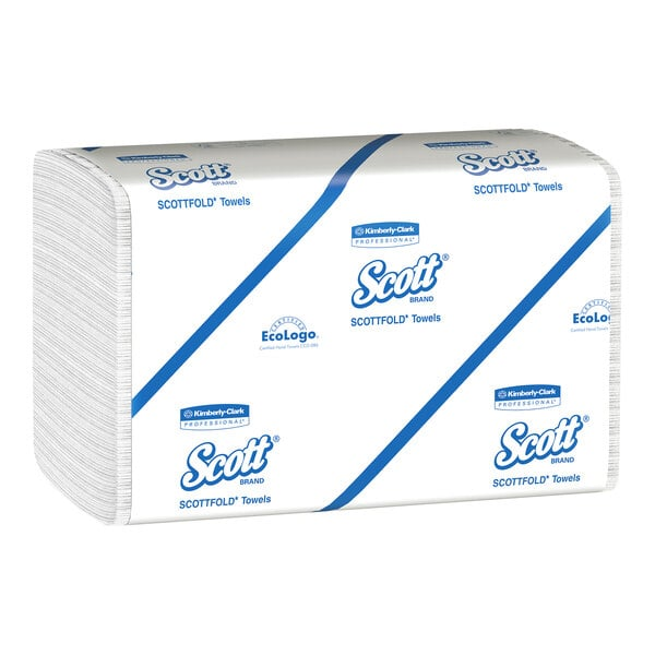 SCOTT PRO SCOTTFOLD TOWELS  WHITE 25/175 9.4" x 12.4"