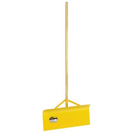 24" SNOW PUSHER BRACED STEEL YELLOW 6CS