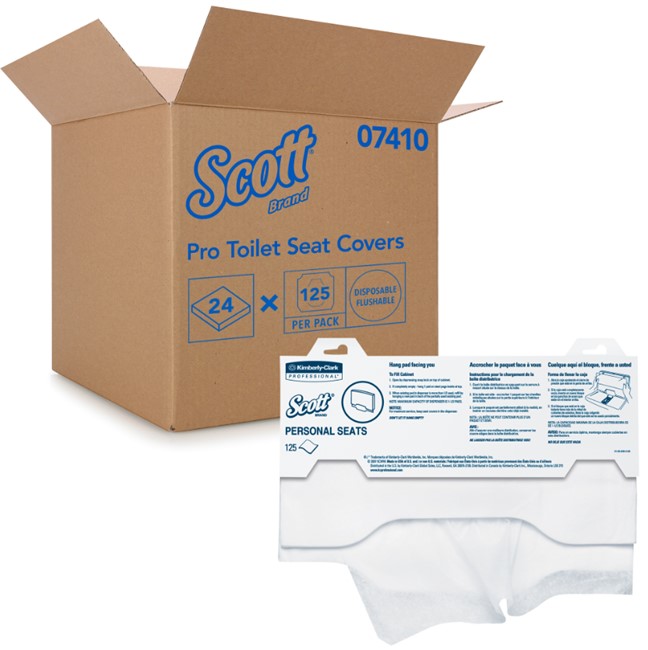 07410 Kimberly Clark SCOTT  Personal Seat Covers White 