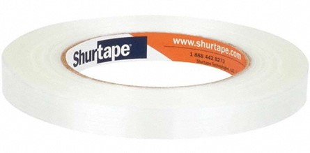 101293 GS490 0.4&quot;x55M Light  Duty Reinforced White 