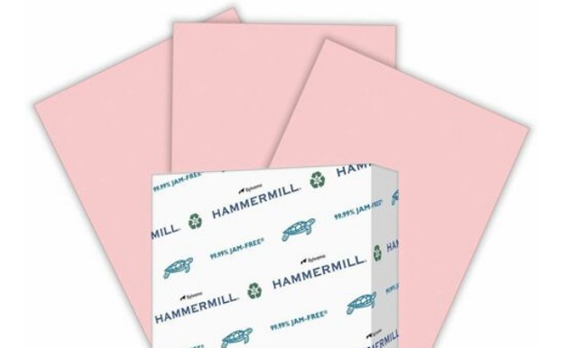 PINK 24LB HAMMERMILL  MULTI-PURPOSE COPY PAPER 