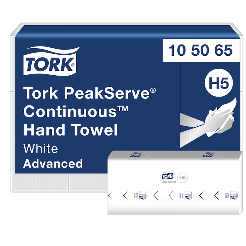 TORK PEAKSERVE CONTINUOUS HAND  TOWEL ADVANCED WHITE (H5) 
