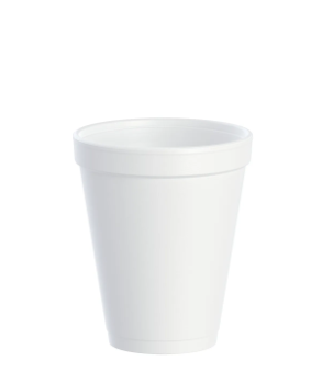 10J10 10oz EPS Foam White Cup  25/Sleeve - 1000 Cups/Case 