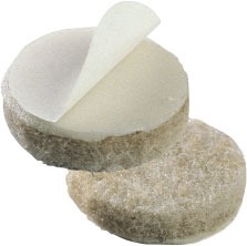 13/4" CIRCLE BROWN HD FELT  PADS 100PK