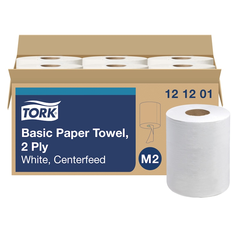 CF TOWEL ADVC 2PLY 9X590' WHITE M2 6CS