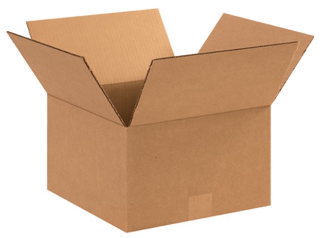 12x12x7 ECT-32 Kraft 
Corrugated Box 25/Bndl 500/Bl