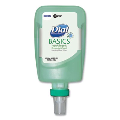 16798 Dial Basics Foaming 
Hypoallergenic Hand Soap - 
Honeysuckle Scent 1.2L/Ea 
3Ea/Cs