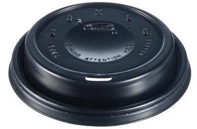 12-24OZ TRAVELER SIP-THRU  BLACK HOT CUP DOME HIPS 