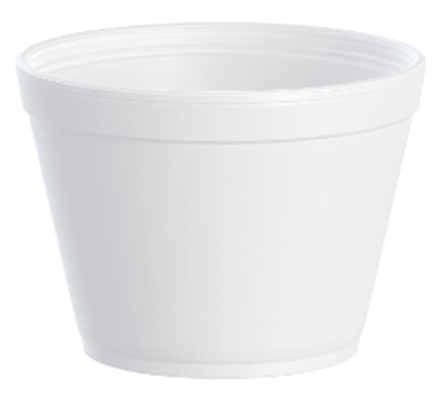 16MJ32 16oz EPS White Foam  Squat Food Container 500/Cs