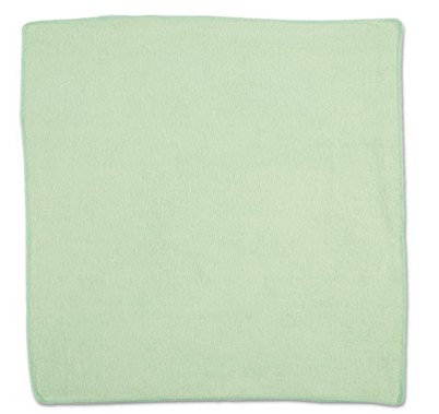 RCP1820582 16&quot;x16&quot; Green  Microfiber Cleaning Cloths 