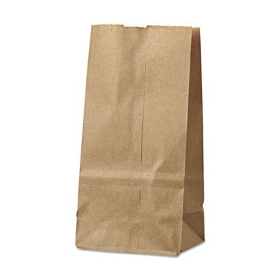 2# DURO Kraft Paper Bag 30lb  4.31&quot;x2.44&quot;x7.88&quot; 500/Bndl
