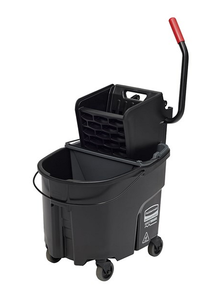 WAVEBRAKE 35 QT SIDE PRESS  BUCKET AND WRINGER, BLACK