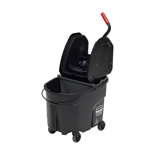 WAVEBRAKE 35 QT DOWN PRESS  BUCKET AND WRINGER, BLACK