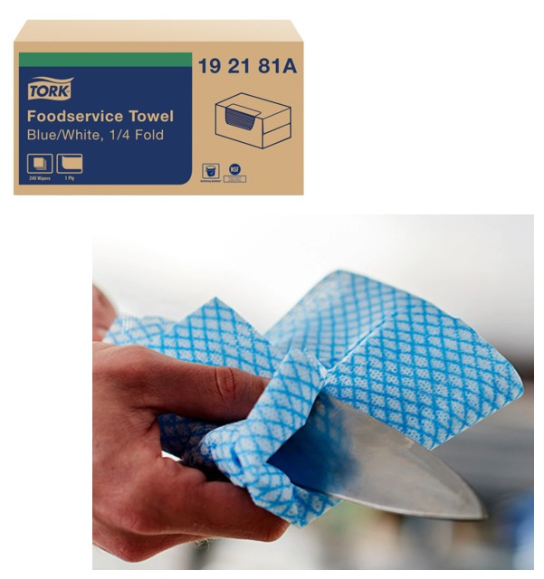 192181A Tork 1Ply Foodservice  Cleaning Towel 13"x21" 