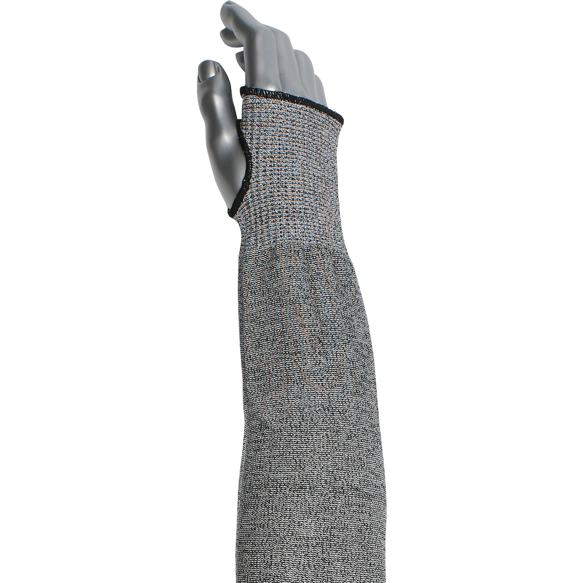 ATA / HPPE BLENDED SLEEVE WITH  THUMB HOLE GRAY 18"