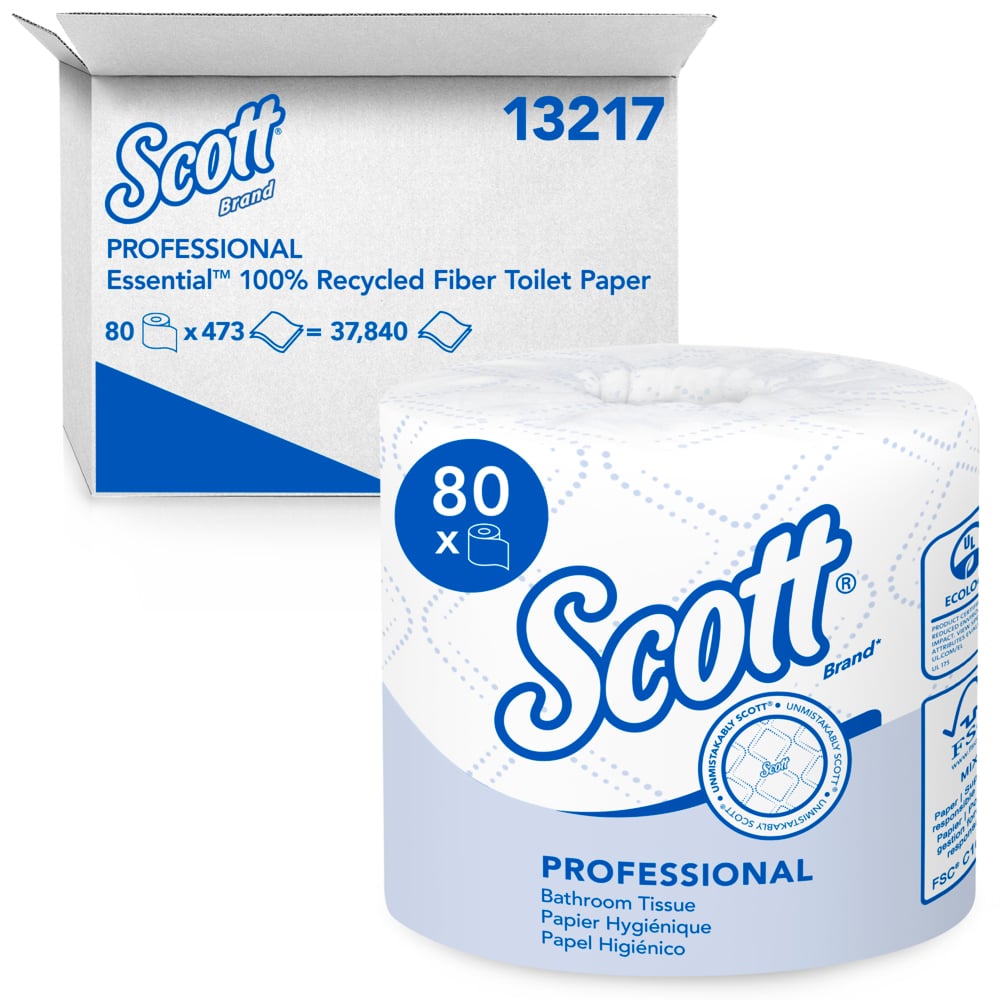 13217 Scott Professional 2Ply  100% Recycled Fiber Bath 