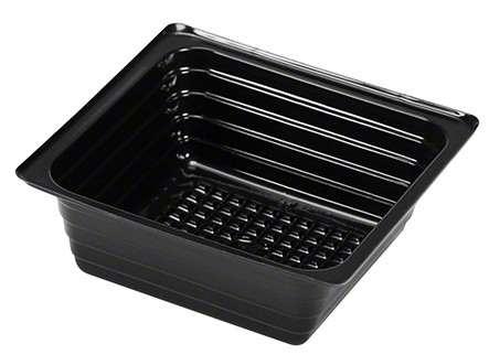 5oz Deep Food Tray by Atrium -  Black - 2500/Cs
