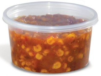 12OZ PLACON HOMEFRESH DELI  CLEAR ROUND POLYPRO CONTAINER 