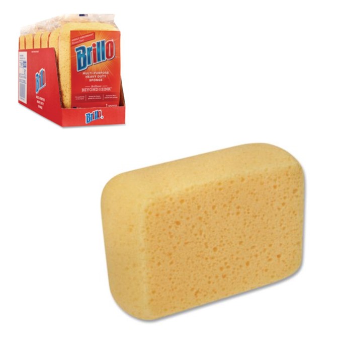 22401 Brillo Multi-Purpose  Thick Yellow Sponge 