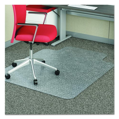 36X48 CHAIR MAT LIPPED CLEAR  F/LOW PILE CARPET MODERATE USE 