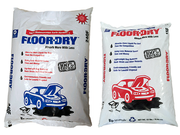 FLOOR DRY 100% GRANULAR DIATOMITE ABSORBANT 25# BAG