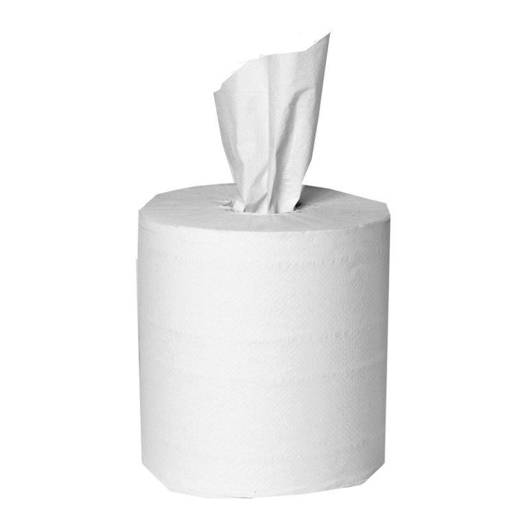 25525 2Ply Retain 7.7&quot;x10&quot;  White Center-Pull Towel 600/Rl 