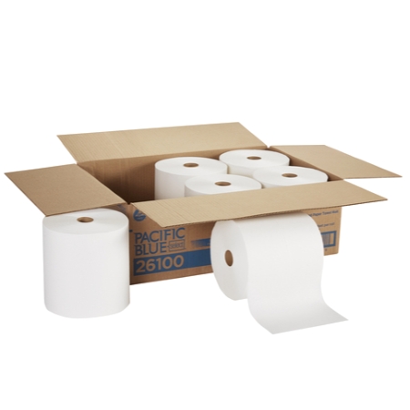 PACIFIC BLUE SELECT ROLL TOWEL  WHITE 6/1000' G6