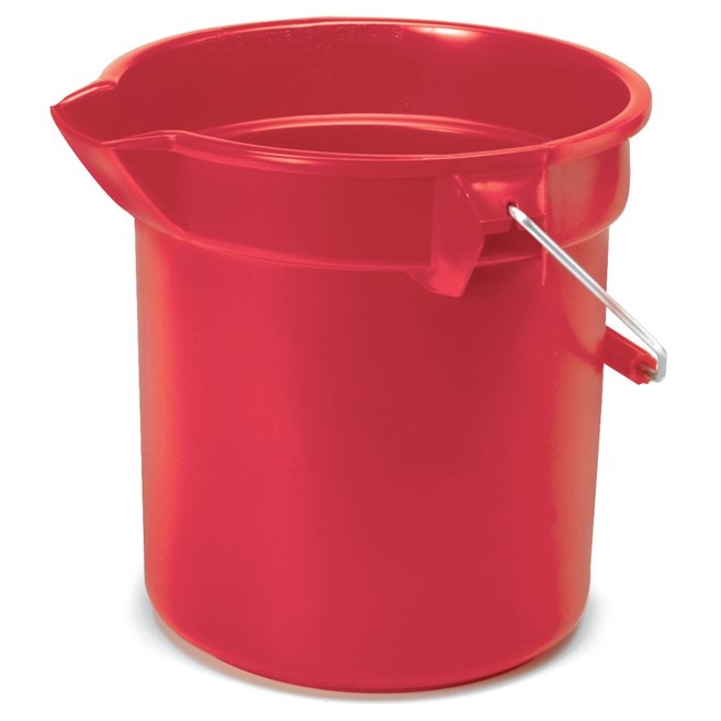 14QT BUCKET ROUND BRUTE RED 6CS