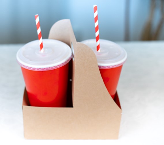 2795 Southern Champion 2-Cup  Kraft Paperboard Drink Carrier 
