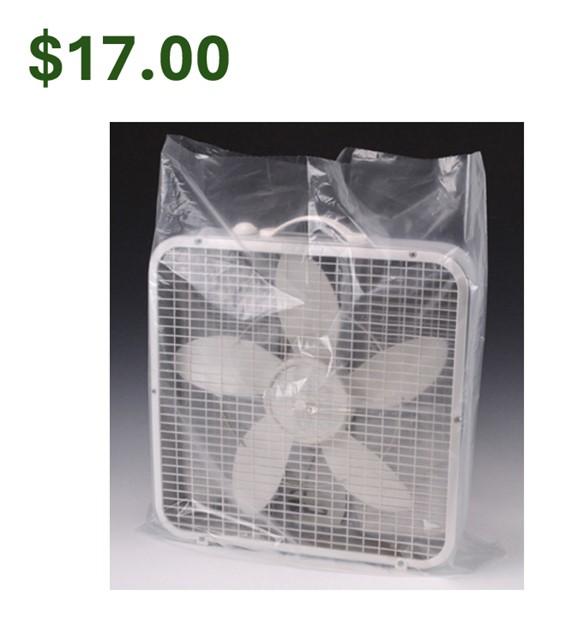 288832 24&quot;x42&quot; 6Mil Clear Low  Density Flat Poly Bag 100/CS