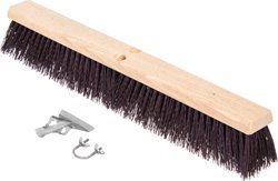 24" MAROON CRIMPED GARAGE BRUSH 12CS