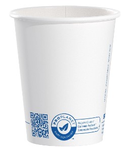 10OZ SSP WHITE PROPLANET SEAL  PAPER HOT CUP 1000/CS
