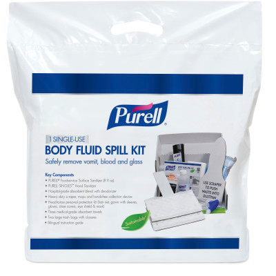 PURELL BODY FLUID SPILL KIT SUSTAINABLE SINGLE USE KIT