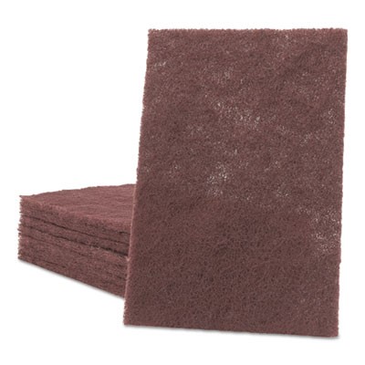 #7447 GENERAL PURPOSE 6"X9"  MAROON HAND PAD 20/BX 3BX/CS