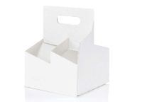 4 Cup Drink Carrier - White  200/Cs (FCW-181822/618352001)