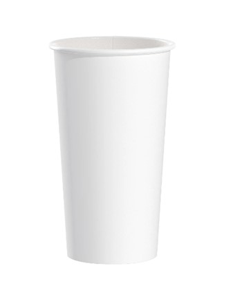 420WN-2050 20oz SSP White 
Paper Hot Cup 15/Sleeve - 600 
Cups/Case 36Cs/Pllt