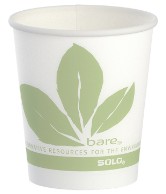 3OZ TREATED PAPER COMPOSTABLE  COLD CUP W/ BARE PRINT 5000/CS 
