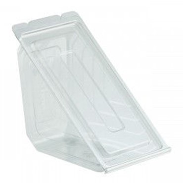 DV1101 Deli View Hinged  6.6&quot;x3.5&quot;x3.5&quot; Clear Sandwich 