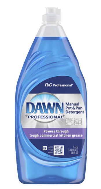 45112 DAWN Professional Manual 
Pot and Pan Dish Soap Original 
Scent 38oz/Bttl 8Bttl/Cs