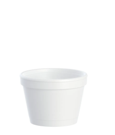 4J6 4oz EPS White Foam Food  Container 50 Cups/Sleeve - 
