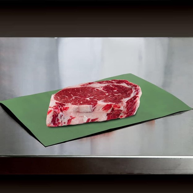 8&quot; x 30&quot; Green Steak Paper 
Sheets 1000/Cs