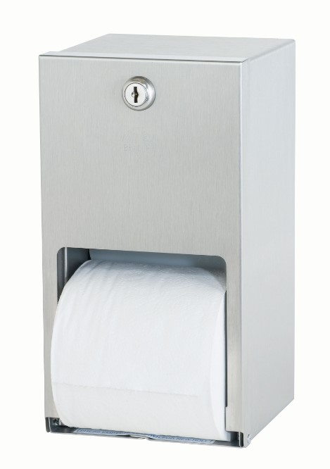 5402 Surface Mounted Stainless 
Steel Toilet Paper Dispenser 
Dual Roll 1/Ea