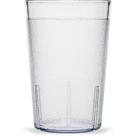 8OZ STACKABLE SAN PLASTIC TUMBLER CLEAR 72CS