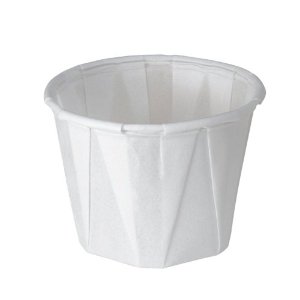 100-2050 1oz SOLO TREATED PAPER SOUFFLE CUP WHT 5000/CS