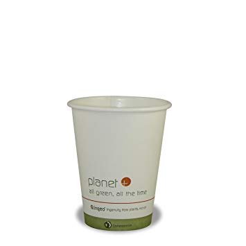 8oz Hot Cup No Handle  Compostable (PLC-8) 1000/CS