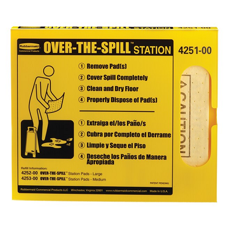 OVER-THE-SPILL STATION KIT,  LARGE, YELLOW 6/CS