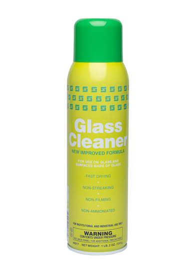 GLASS CLEANER 18OZ AEROSOL,  12EA/CASE