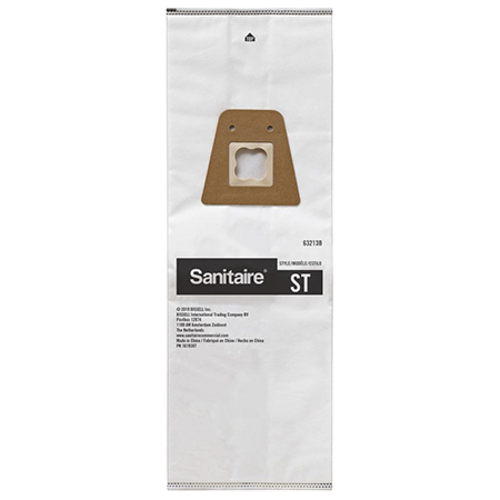 SANITAIRE VAC BAGS  "ST" 5/PKG SYNTHETIC 12PKG/CS