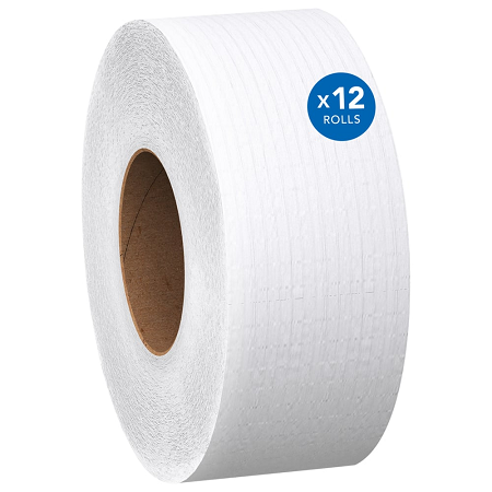 SCOTT ESSENTIAL JUMBO TOILET  TISSUE 2-PLY 12/1000' 