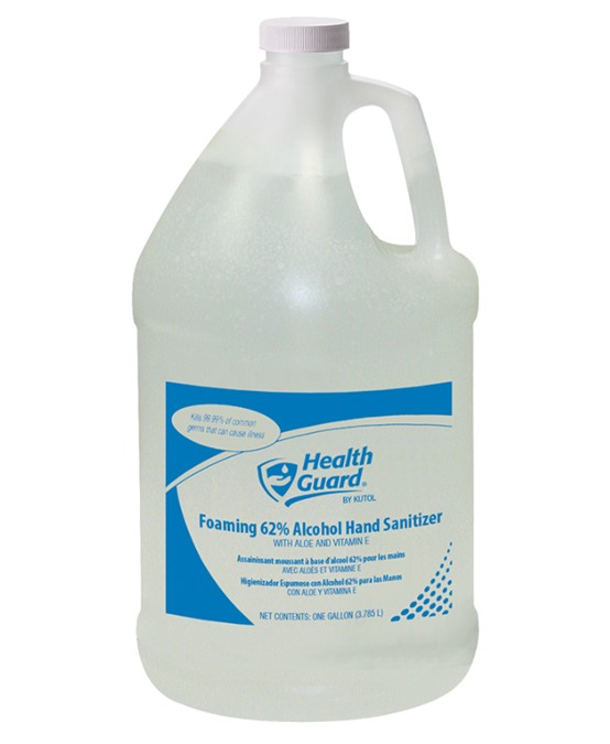 68809 Kutol Foaming Hand 
Sanitizer 62% Alcohol Pour Top 
1 Gallon Bottle 4Gal/Cs